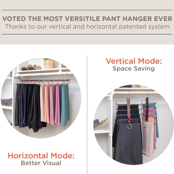 Pants Hangers Space Saving - 2 Pack - Picture 4 of 8